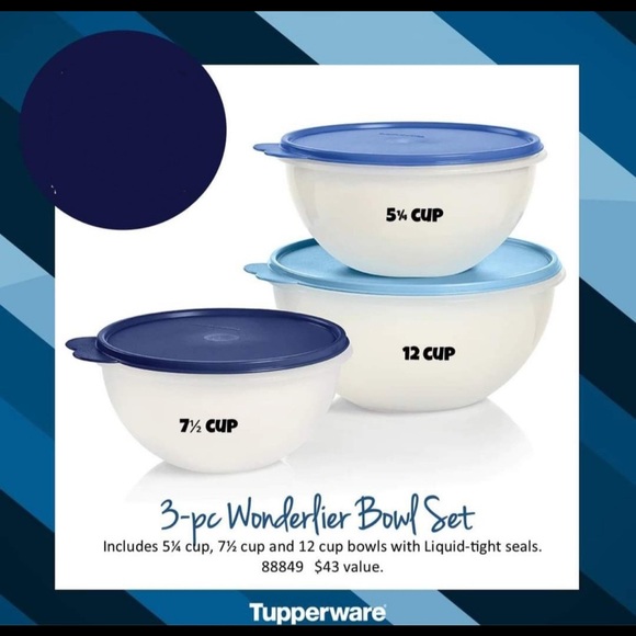 Tupperware Wonderlier Mixing bowl trio - Picture 1 of 3